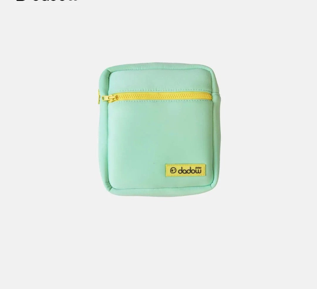 Mint blue dog walking waist bag product view